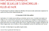 Nibe Sejlklub’s Seniorklub – Klub 60 M/K